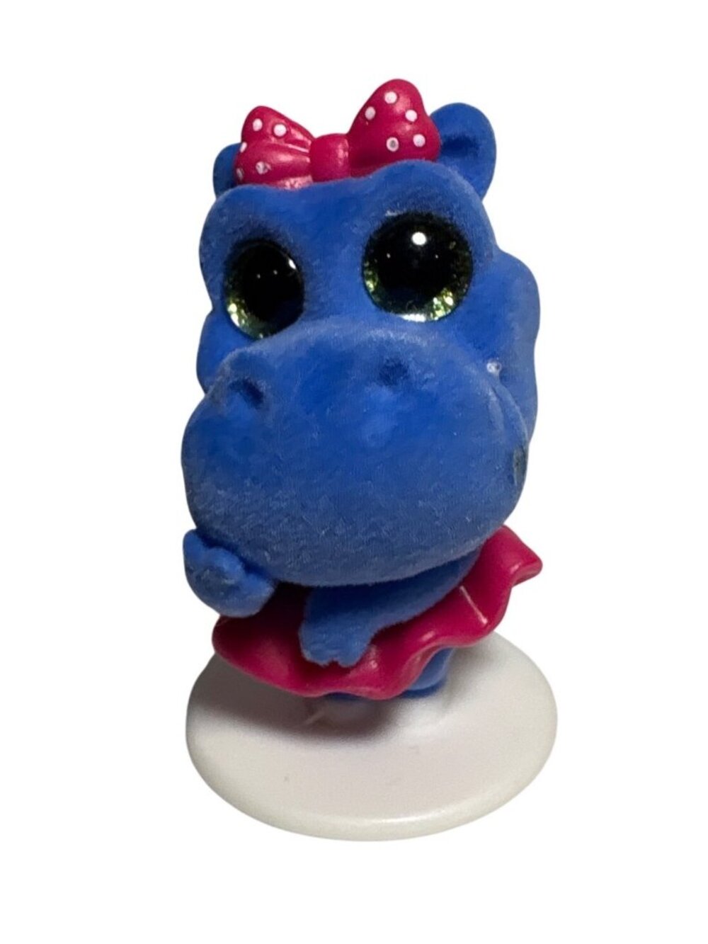 Flocked Blue Hippo Figurine Motya from the Sweet Box Safari Animals
